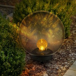 LUXUS SOLARLEUCHTE AUßENLEUCHTE GARTENLEUCHTE KUGEL GLAS SOLARLAMPE 77636728
