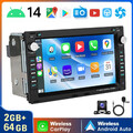 WIFI GPS Navi 7" KAM CAM 2DIN 64G Android14 Autoradio BT GPS WIFI Für Jetta Golf