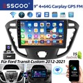DAB+ 4+64G Android15 Autoradio Für Ford Transit Custom 12-21 Carplay GPS Nav KAM