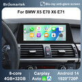 10.25" Android 14 Autoradio Für BMW X5 E70 X6 E71 CCC CarPlay 32GB GPS Navi DAB+