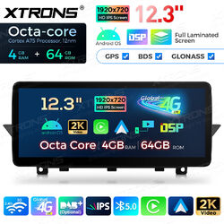 XTRONS 12,3" Autoradio für BMW X1 E84 CIC Android 14 4G+64GB 8-Core GPS Navi DSP