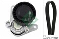Keilrippenriemen Rippenriemen Satz für Audi Schaeffler INA 529016710 2009 ->