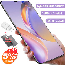 NEU Android Dual SIM Smartphone 6,6 Zoll Handy Ohne Vertrag Octa Core 3+32GB 4G14% Rabatt mit Code POWEREBAY9&XGODYPHONE50