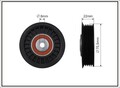 CAFFARO Umlenk-/Führungsrolle Keilrippenriemen 346-22 für GOLF VW 1J1 AUDI SKODA