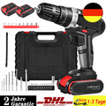 Neu 3 in 1 Akku-Schlagbohrschrauber 48V Akkuschrauber Set in Koffer Mit 2 Akkus