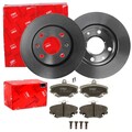 TRW BREMSSCHEIBEN 247mm + BELÄGE VORNE passend für PEUGEOT 205 1.9 GTI