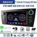 Für BMW 3er E90 E91 E92 E93 DAB+ Autoradio Carplay Android 13 2+32G GPS NAVI RDS