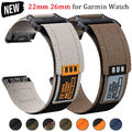 Quickfit Nylon Armband Ersatz Für Garmin Fenix 3 HR 5 5X Plus 6 6X 7 7X Epix Pro
