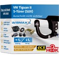 ANHÄNGERKUPPLUNG für VW Tiguan II 16-23 vert. abnehmbar HOOK +7pol E-Satz ECS