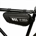 B-Soul Fahrradtasche für den Fahrradrahmen 1,5L YA301 Carbonmuster schwarz