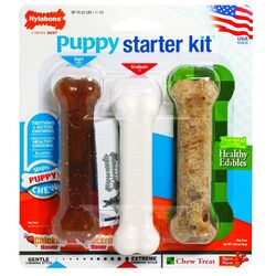 Nylabone Welpe Starter Set (Beißring/AChew/Gesund) - 3er Pack - Hunde leckereien