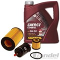 LUFTFILTER+ÖLFILTER+KRAFTSTOFFFILTER passend für SMART 450+5 Liter Motoröl 5W30