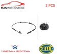 ABS SENSOR DREHZAHLFÜHLER PAAR VORNE HELLA 6PU 012 806-591 2PCS A NEU