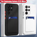 Hülle für Samsung S24 Ultra S23 FE S22 A54 A53 A34 Kartenfach Schutz Card Case