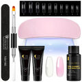 Nail Starter Kit 2 Farben Poly Nail Gel Set Nagelverlängerung Set Schnellbau