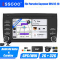 Android 13 DAB+ Carplay Autoradio GPS 2+32G KAM MIK Für Porsche Cayenne 1 02-10