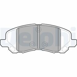 1x Bremsbelagsatz, Scheibenbremse DELPHI LP2038 passend für CHRYSLER DODGE