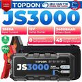 TOPDON Auto KFZ Starthilfe Jump Starter 3000A Booster 24000mAh Powerbank PKW