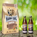 Happy Dog NaturCroq Flocken Vollkost 10 kg + 2 x 0,32L Tjure Pute&Reis