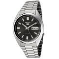 Seiko 5 schwarzes Zifferblatt automatische Herrenuhr SNXS79K