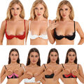 DE Damen BH Hebe Bra Sexy Bralette Dessous Spitzen Push Up Shaping Tops Clubwear