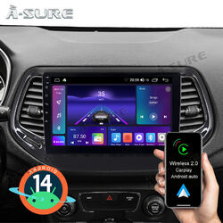 Autoradio Für Jeep Compass 2007-10 Android 14 GPS Navi WiFi CarPlay DAB 2G+32GB