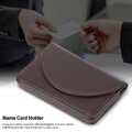 Tragbares Visitenkartenetui Aus Leder Brieftasche Kreditkartenetui (Kaffe 3K1P