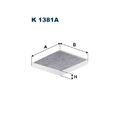 1x Filter, Innenraumluft FILTRON K 1381A passend für TOYOTA KIA