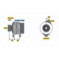 BOSCH Generator Lichtmaschine 70A 14V für Fiat Scudo Pritsche/Fahrgestell
