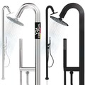 Ausendusche Edelstahl Warmwasser Dusche Outdoor Pool Gartendusche 2 Anschlüsse