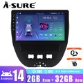 DAB+ Für Peugeot 107 Citroen C1 Toyota Aygo Carplay Android 14 32G Autoradio GPS