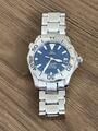 Omega Seamaster Professional Chronometer Datum Blau Silber Automatik Herren Uhr