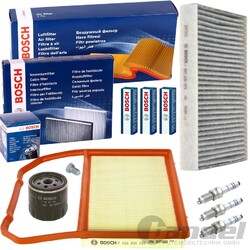 BOSCH INSPEKTIONSPAKET passend für SEAT MII SKODA CITIGO VW UP / 1.0 /  60-75 PS