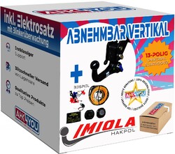 NEU ANHÄNGERKUPPLUNG für BMW X5 07-13 AHK vertikal abnehmbar +13-pol ES ABE