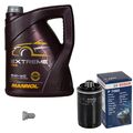 BOSCH Ölfilter 5 L MANNOL Extreme 5W-40 für Audi A3 1.8 TFSI 2.0 VW Golf V