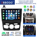 DAB+ Für Citroen C4 II DS4 2011-18 Android 15 Autoradio 4+64G Carplay GPS BT KAM