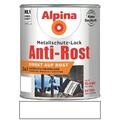 Alpina Metallschutz-Lack Anti-Rost Glänzend 2,5 L RAL 9010 Weiß