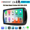 DAB Kam Android 13 Autoradio CarPlay Für Smart Fortwo 453 2014-2019 32G GPS Navi