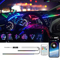 RGB LED Innenbeleuchtung Auto Innenraum Lichtleiste ,Car Ambientebeleuchtung USB
