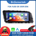 8.8" Android 14 Autoradio 8-Kern 128G CarPlay DVR GPS Navi Für Audi Q5 2009-2016