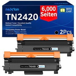 2 XXL Toner Compatible with Brother TN-2420 MFC-L2710 DW HL-L2310 D HL-L2350 DW
