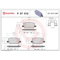 Brembo P 07 012 Bremsbelagsatz für OPEL MOKKA MOKKA J13