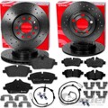 brembo BREMSSCHEIBEN + BELÄGE VORNE+HINTEN passend für MINI R55 R56 R57 R58 R59