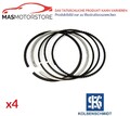 KOLBENRINGE SATZ KOLBENSCHMIDT 800000810000 4PCS A STD FÜR AUDI A4,80,100,A6,A3