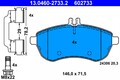 ATE Bremsbelagsatz Scheibenbremse 13.0460-2733.2 für MERCEDES KLASSE W204 S204