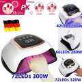 LED UV Nagel Lampe Gel Lichthärtungsgerät Sensor Nageltrockner 4 Timer DE