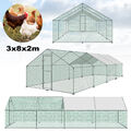 Hühnervoliere Hühnerstall Käfige Kleintierstall Freilaufgehege für Geflgel, Dach