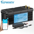 24V 100AH LiFePO4 Lithium Batterie Bluetooth 200A BMS Smart Solar Wohnmobil