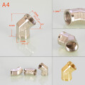 Messing Gewindefitting Muffe Kappe Winkel T-Stück Stopfen Doppelnippel Fittings
