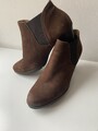 Gabor Wild Leder Stiefelette Plateau Ankle Boots Gr. 5 38 Braun zu Kleid Rock